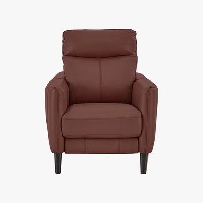Furniture Village Compact Collection Petit Leather Power Recliner Armchair- World of Leather