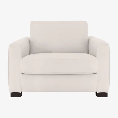 Furniture Village Nicoletti - Alcova Fabric Chair with Box Arms - Beige