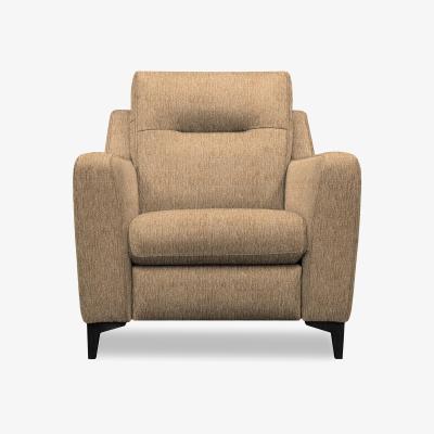 Furniture Village G Plan - Arlo Fabric Chair - Boucle Cocoa with Ebony Feet