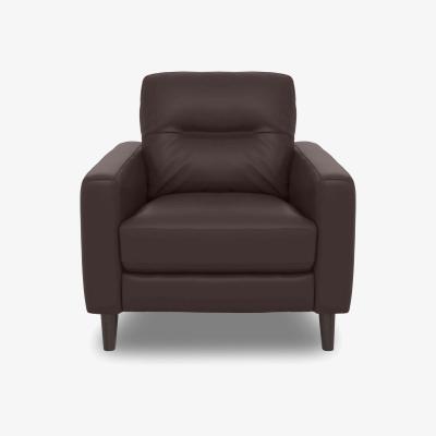 Furniture Village Jules AN Leather Chair - Dark Brown