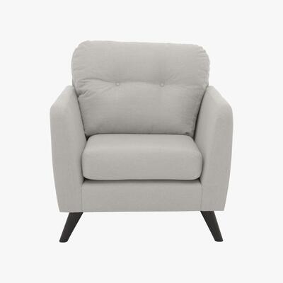 Furniture Village Bear Road Fabric Armchair - Silver