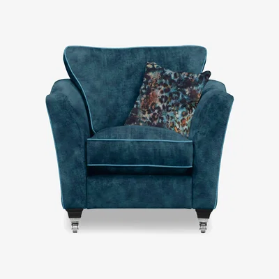 Furniture Village Parker Knoll - Modern Classics Victoria Park Chair - Petrol Blue