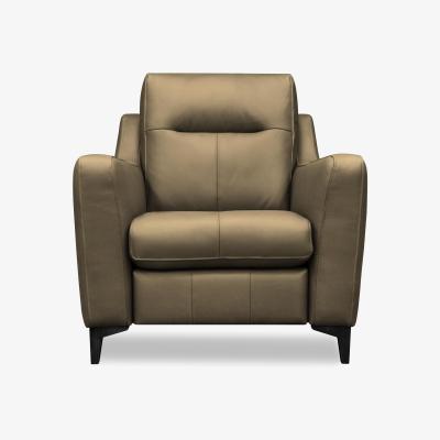 Furniture Village G Plan - Arlo Leather Power Recliner Chair - Capri Mushroom with Ebony Feet