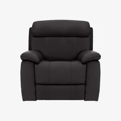 Furniture Village Moreno Leather Armchair - Shale Grey