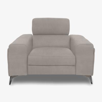 Furniture Village Action Fabric Armchair with Manual Storage Arm - Marble Sand