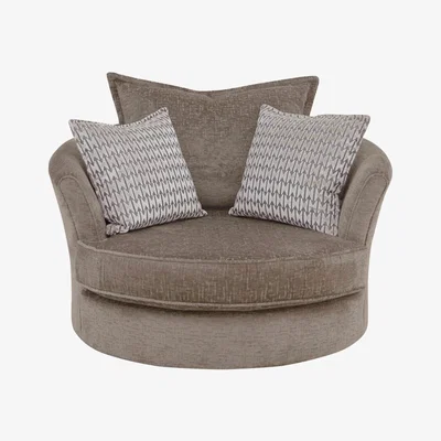 Furniture Village Sasha Twister Chair - Brown