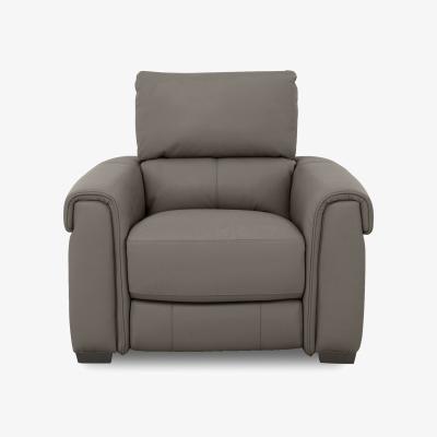 Furniture Village Nixon Leather Chair - Elephant
