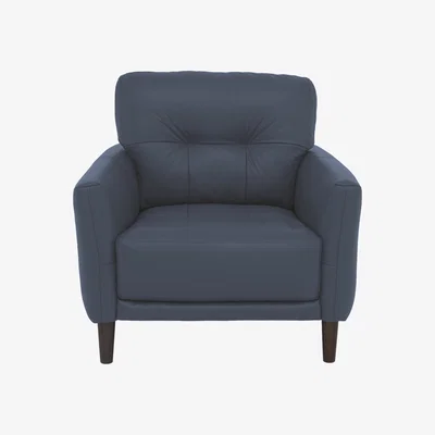 Furniture Village Uno NC Leather Chair - NC Ocean Blue