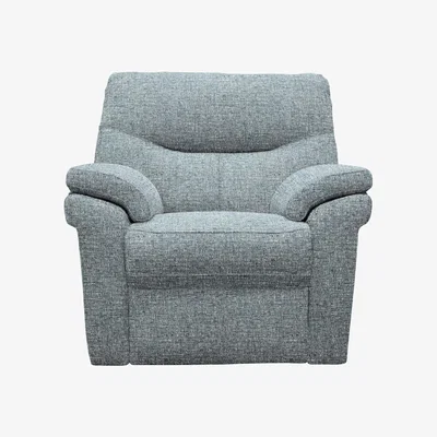 Furniture Village G Plan - Seattle Fabric Manual Recliner Armchair - Arola Sky