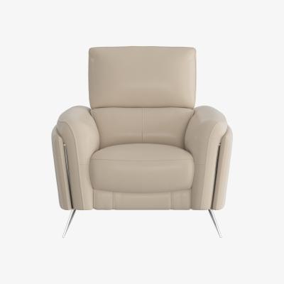 Furniture Village Amarilla Leather Armchair - Grey- World of Leather