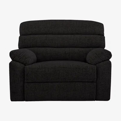 Furniture Village Comfort Story - Page Fabric Love Seat - Black