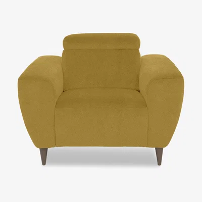 Furniture Village Nicoletti Italia - Milano Fabric Power Recliner Chair - Coupe Giallo