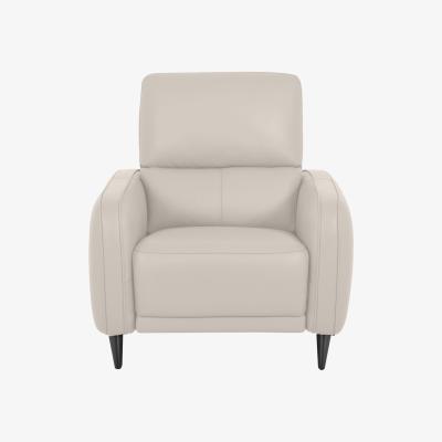 Furniture Village Domicil - Logan Leather Power Recliner Chair - NP Frost