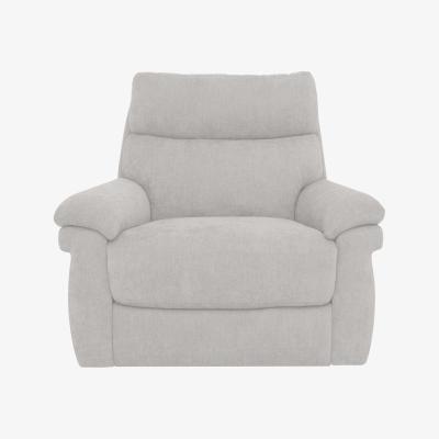 Furniture Village Comfort Story - Serene Fabric Power Recliner Chair with Headrest - R23 Silver Grey