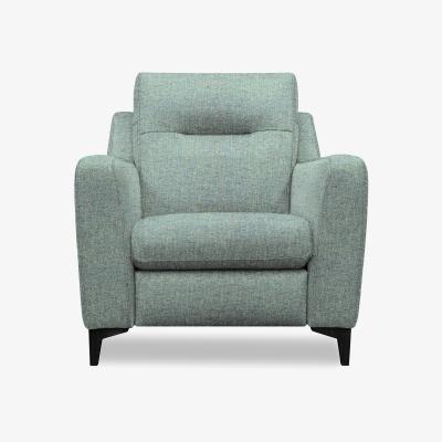 Furniture Village G Plan - Arlo Fabric Power Recliner Chair - Dapple Kingfisher with Ebony Feet