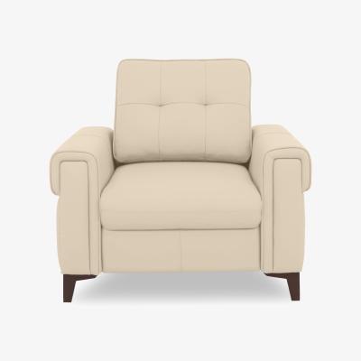 Furniture Village Zoom Leather Armchair - Stone