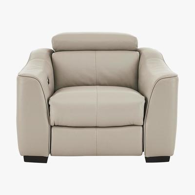 Furniture Village Elixir Leather Armchair - Only One Left! - Grey - By Furniture Village