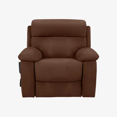 Furniture Village World of Leather - Moreno Leather Lift and Rise Chair - Tobacco - Sofas and Armchairs