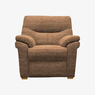 Furniture Village G Plan - Seattle Fabric Armchair with Wooden Feet - Victoria Ginger