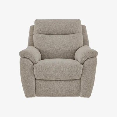 Furniture Village Snug Fabric Armchair - Biscuit