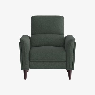 Furniture Village Compact Collection Klein Fabric Power Recliner Chair with Telescopic Headrest - Moss Green