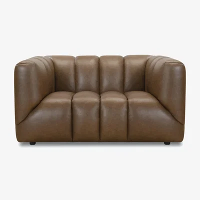 Furniture Village Henna Leather Snuggler - Sofas and Armchairs