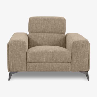 Furniture Village Action Fabric Armchair with Manual Storage Arm - Weave Cocoa