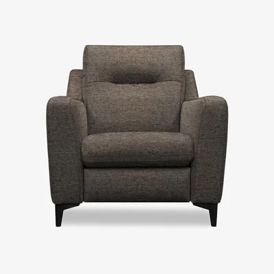 Furniture Village G Plan - Arlo Fabric Chair - Yarn Slate with Ebony Feet