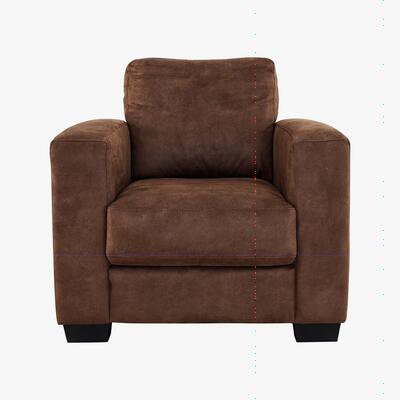 Furniture Village Dante Fabric Recliner Armchair - Brown