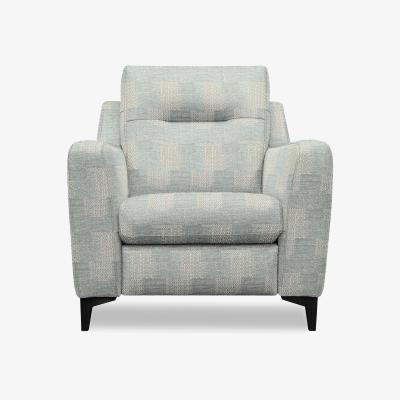 Furniture Village G Plan - Arlo Fabric Chair - Faro Sky with Ebony Feet