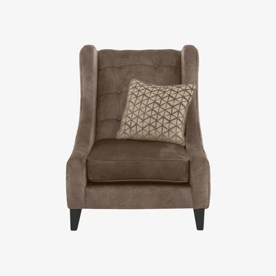 Furniture Village Mariah Fabric Accent Armchair - Dapple Chocolate