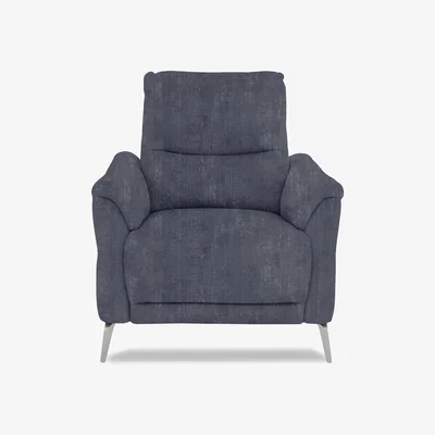 Furniture Village Daytona Fabric Power Recliner Chair with Bluetooth Speaker - Heritage Granite