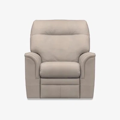Furniture Village Parker Knoll - Hudson 23 Leather Chair - Roma Putty