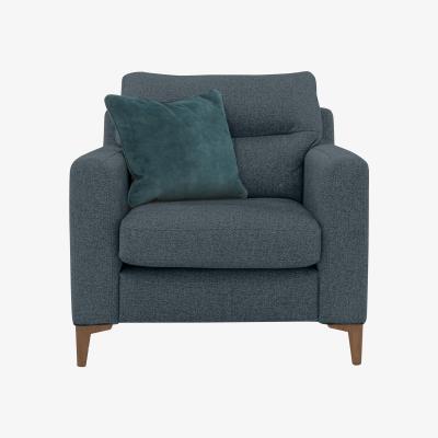 Furniture Village Uniqa Fabric Power Recliner Armchair - Teal