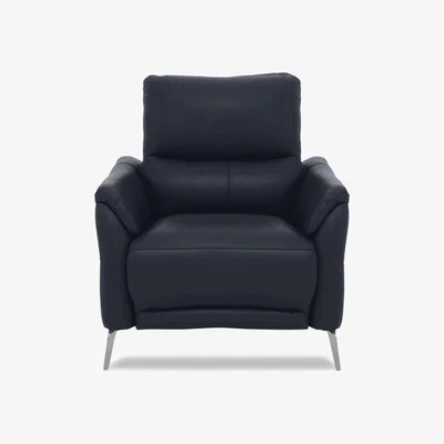 Furniture Village Daytona Leather Chair - Navy