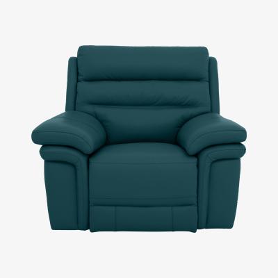 Furniture Village Berlin Leather Chair - Blue