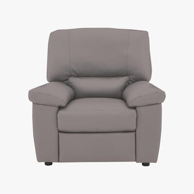 Furniture Village Lazio Leather Manual Recliner Armchair - Grey