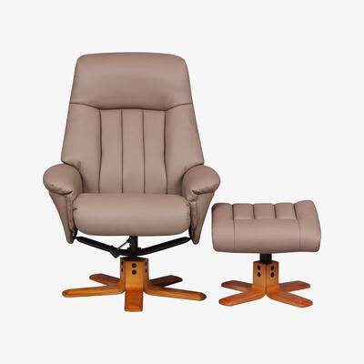 Furniture Village Paris Recliner Armchair and Footstool
