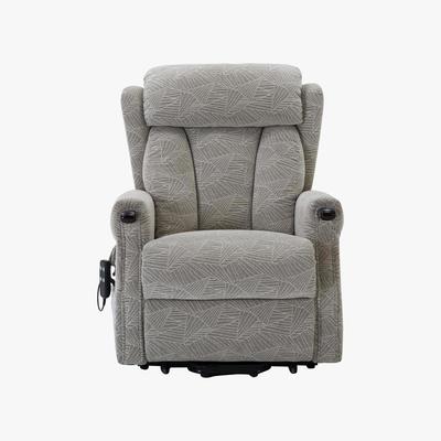 Furniture Village Weyton Fabric Lift and Rise Recliner Armchair - Grey - By Furniture Village