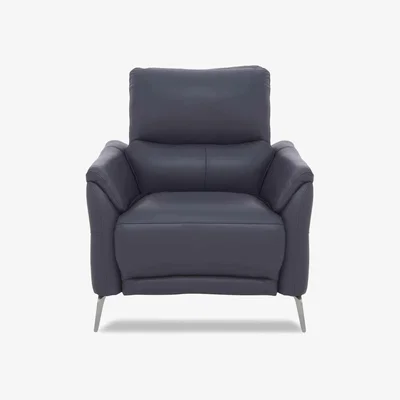 Furniture Village Daytona Leather Chair - Lavender Grey