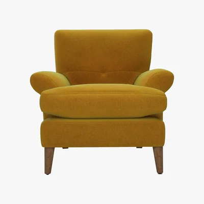 Furniture Village The Lounge Co. - Bronwyn Fabric Joshua Armchair - Yellow