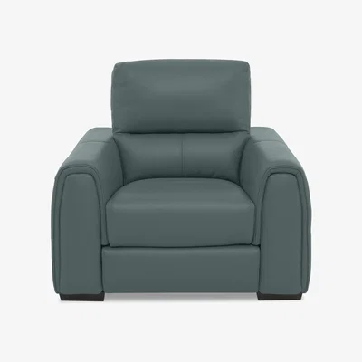 Furniture Village Flex NC Leather Armchair - NC Lake Green