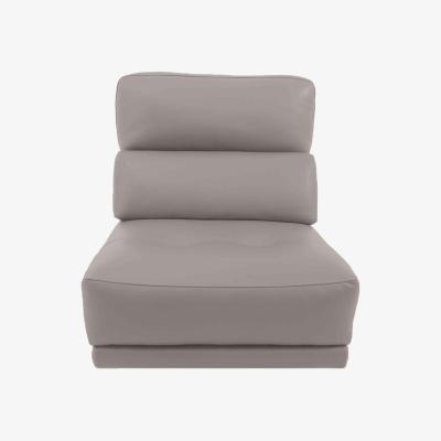 Furniture Village Adama NC Leather Armless Unit - Power Recliner - Feather