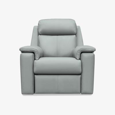 Furniture Village G Plan - Thornbury Leather Power Recliner Chair with Headrest and Power Lumbar - Cambridge Grey
