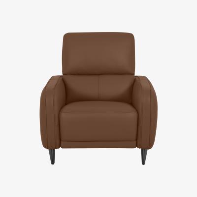 Furniture Village Domicil - Logan Leather Power Recliner Chair - NN Caramel