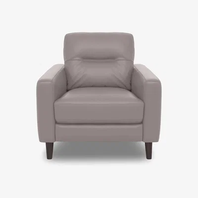 Furniture Village Jules BV Leather Power Recliner Chair - Silver Grey