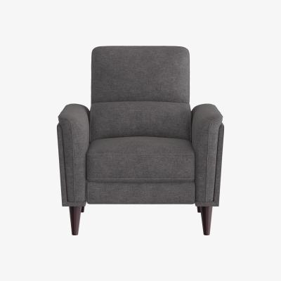 Furniture Village Compact Collection Klein Fabric Power Recliner Chair with Telescopic Headrest - Iron