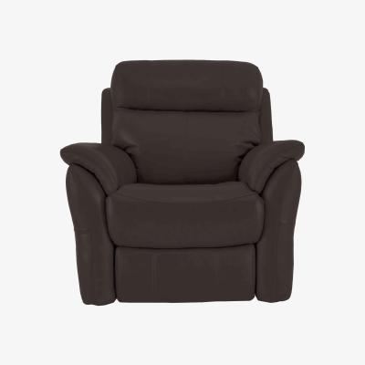 Furniture Village Relax Station Revive Leather Power Recliner Armchair - Brown- World of Leather