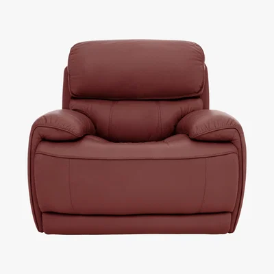 Furniture Village Relax Station Rocco Leather Power Rocker Armchair with Power Headrests- World of Leather