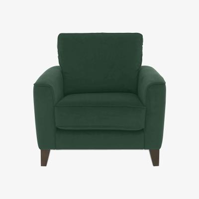 Furniture Village Brondby Fabric Armchair - Emerald Green